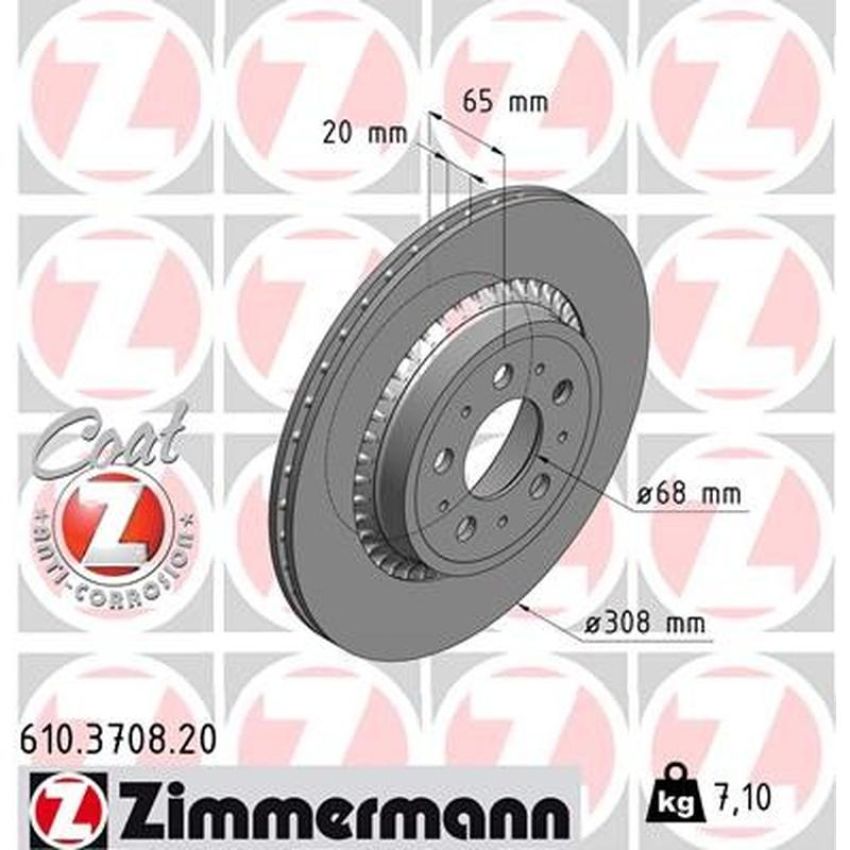 ZIMMERMANN 610.3708.20 COAT Z Pack of 2
