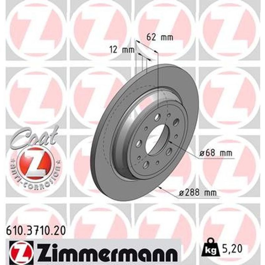 ZIMMERMANN 610.3710.20 COAT Z Pack of 2