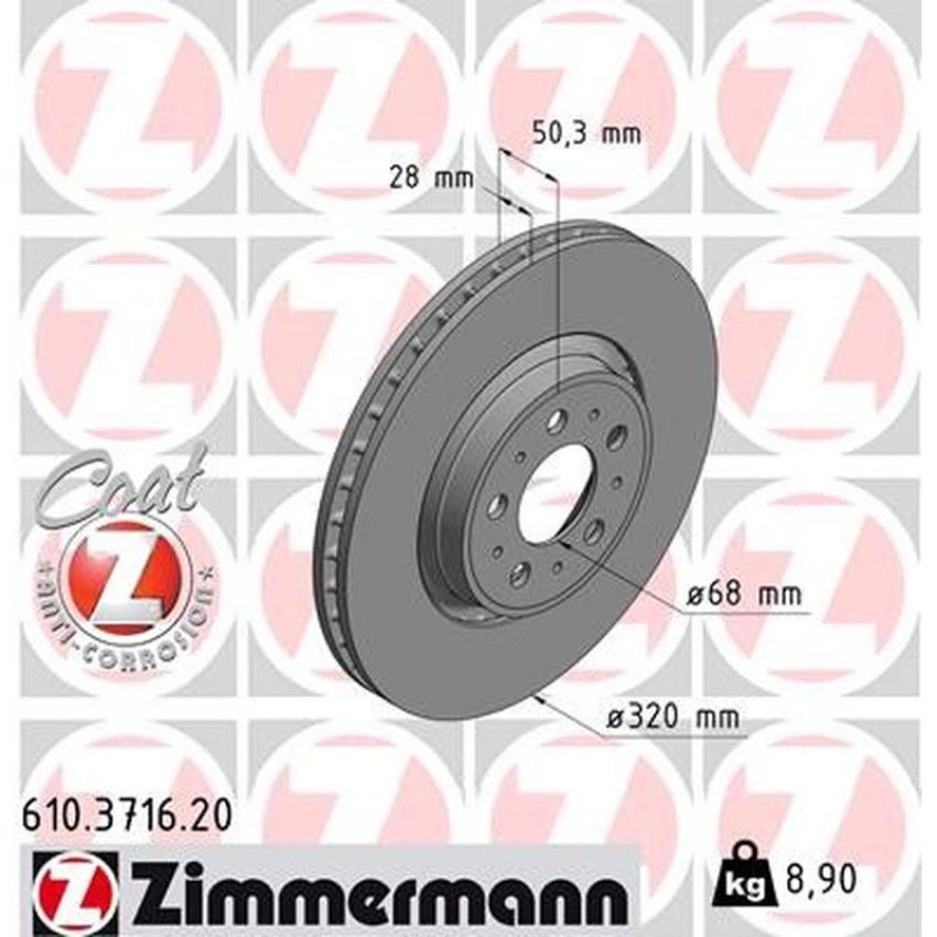 ZIMMERMANN 610.3716.20 COAT Z Pack of 2