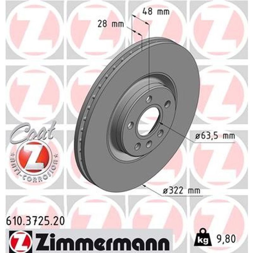 ZIMMERMANN 610.3725.20 COAT Z Pack of 2
