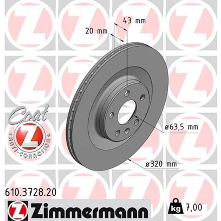 ZIMMERMANN 610.3728.20 COAT Z Pack of 2