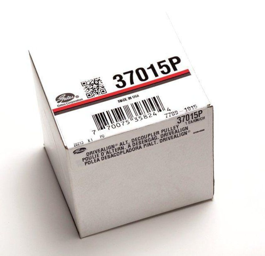 GATES 37015P DriveAlign Overrunning Alternator Decoupler Pulley (ADP)