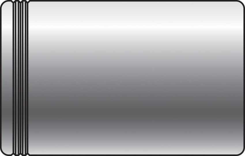 GATES 80461 Two Ferrules (Steel) - PC2F Series (Power Crimp)