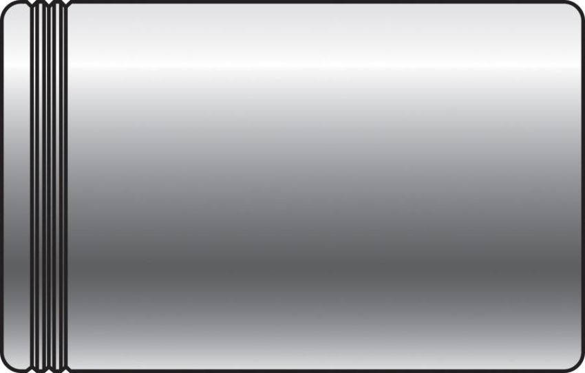 GATES 80481 One Non-Skive Ferrule (Steel) - PC1FS Series (Power Crimp)