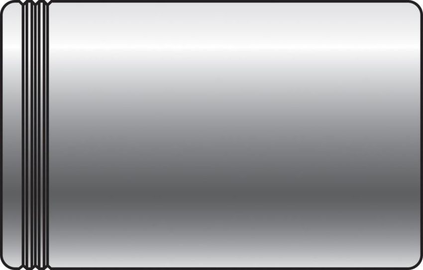 GATES 80482 One Non-Skive Ferrule (Steel) - PC1FS Series (Power Crimp)