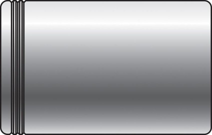 GATES 80483 One Non-Skive Ferrule (Steel) - PC1FS Series (Power Crimp)