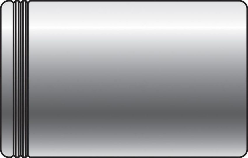 GATES 80484 One Non-Skive Ferrule (Steel) - PC1FS Series (Power Crimp)