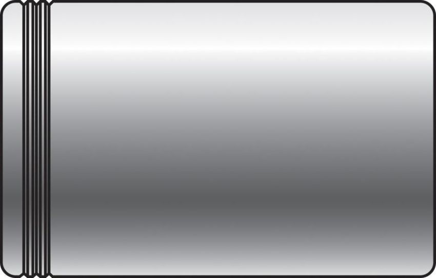 GATES 80485 One Non-Skive Ferrule (Steel) - PC1FS Series (Power Crimp)