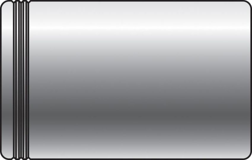 GATES 80486 One Non-Skive Ferrule (Steel) - PC1FS Series (Power Crimp)