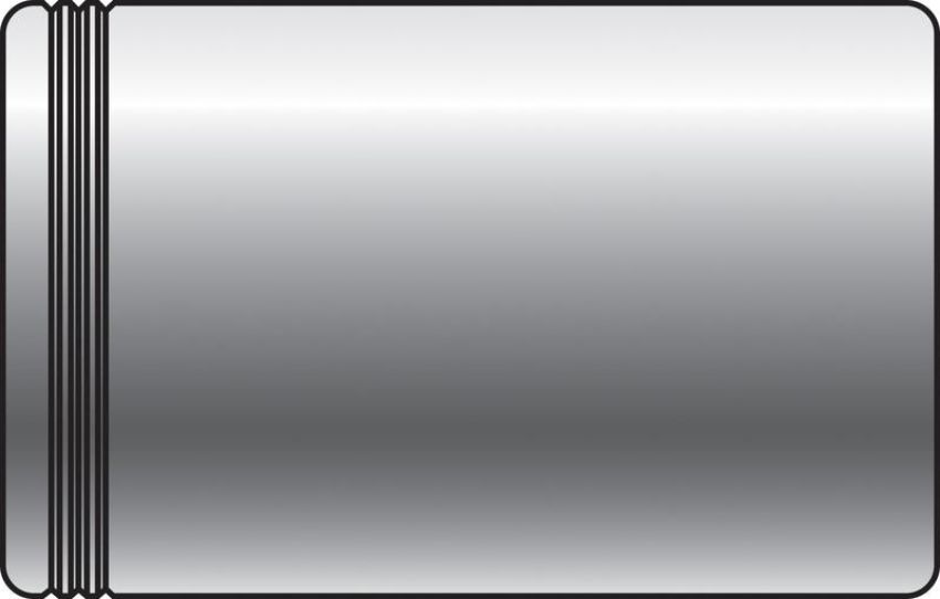 GATES 80487 One Non-Skive Ferrule (Steel) - PC1FS Series (Power Crimp)