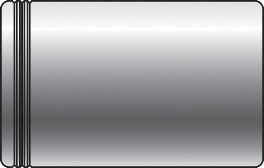 GATES 80488 One Non-Skive Ferrule (Steel) - PC1FS Series (Power Crimp)
