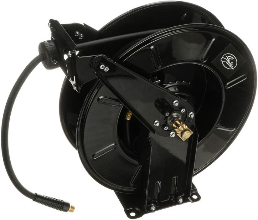 GATES 91069 Heavy-Duty Steel Air Hose Reel & 3/8