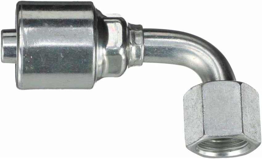GATES G25179-0806 Female JIC 37 Flare Swivel - 90 Bent Tube (MegaCrimp)