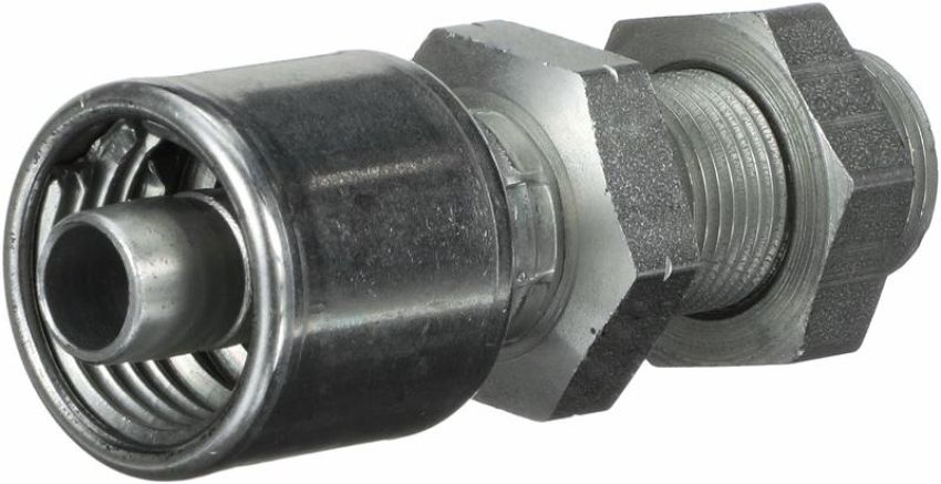 GATES G25226-0606 Male Flat-Face O-Ring Bulk Head Long Nose (MegaCrimp)