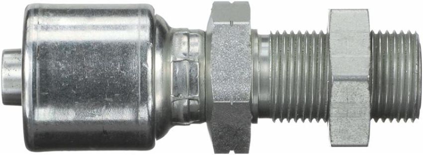 GATES G25226-0606 Male Flat-Face O-Ring Bulk Head Long Nose (MegaCrimp)