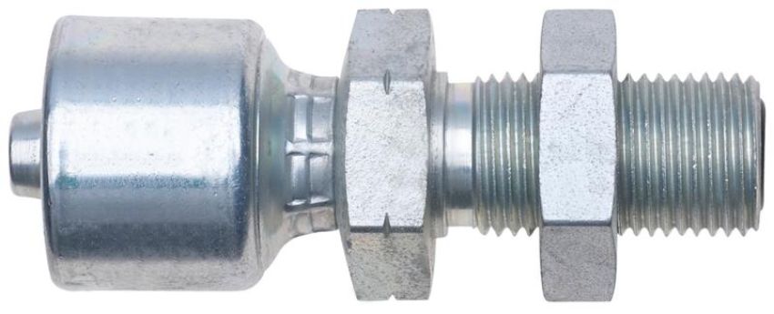 GATES G25228-0404 Male Flat-Face O-Ring Bulk Head (MegaCrimp)