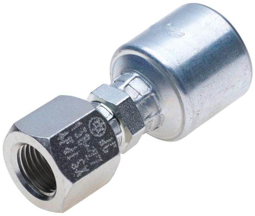 GATES G25932-0808 Female Japanese Inverted Flare Parallel Threads (MegaCrimp)