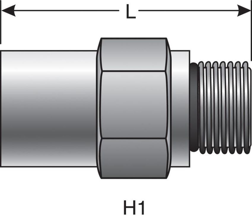 GATES G25976-0404 Female Quick-Lok High to Female JIC 37 Flare (MegaCrimp)