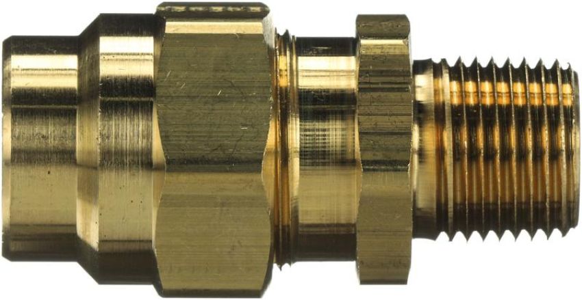 GATES G33100-0808 Air Brake to Male Pipe with Nut and Sleeve Coupling for Rubber Hose