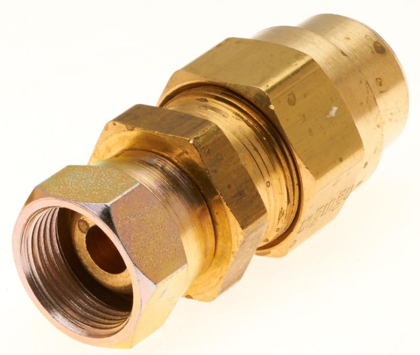 GATES G33150-0808 Air Brake to Female Air Brake Swivel Coupling for Rubber Hose