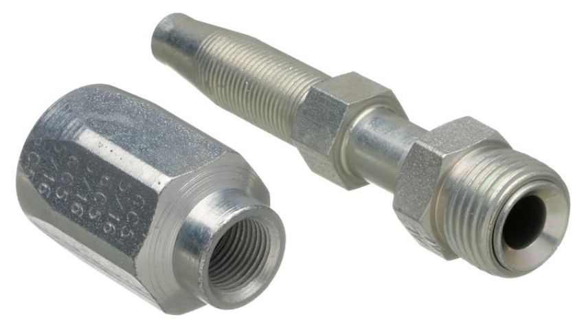 GATES G34500-0606 Male SAE 45 Flare Inverted Swivel - Steel (C5CXH, C5C, C5D & C5M Hose)