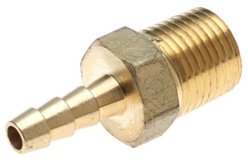 GATES G38100-0202 Male Pipe NPTF with Cone Seat (Barb Stem)