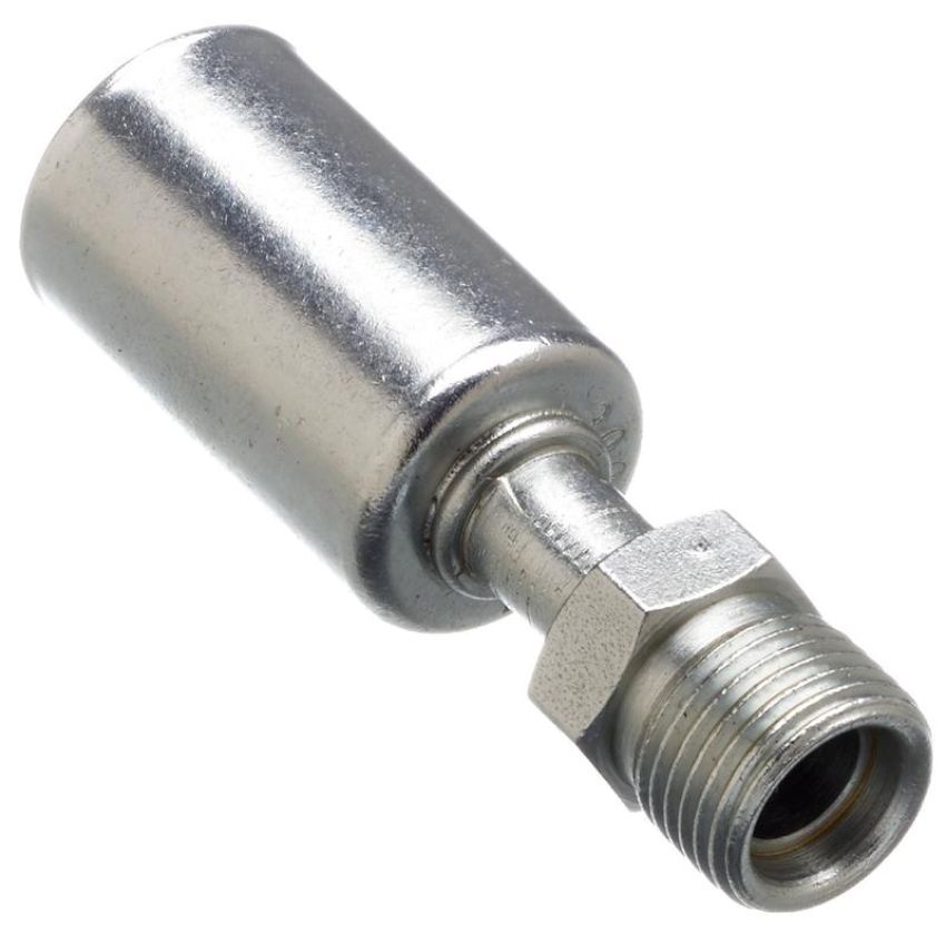 GATES G45597-0808S Male Inverted O-Ring - Steel (PolarSeal ACA)