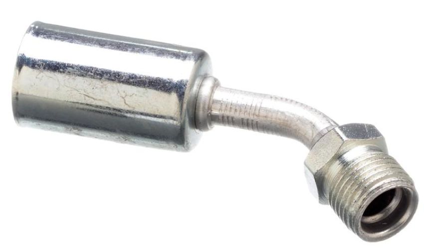 GATES G45598-0606 Male Inverted O-Ring - 45 Bent Tube - Aluminum (PolarSeal ACA)