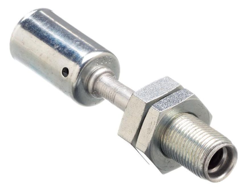 GATES G45600-1010 Male Inverted O-Ring Bulkhead - Aluminum (PolarSeal ACA)