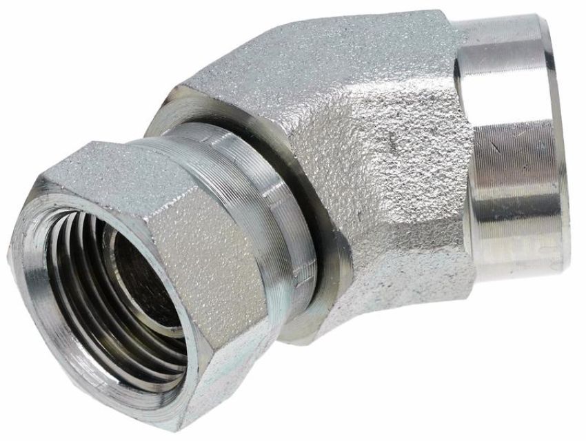 GATES G60162-0606 Female Pipe NPTF to Female Pipe Swivel NPSM - 45 (SAE to SAE)