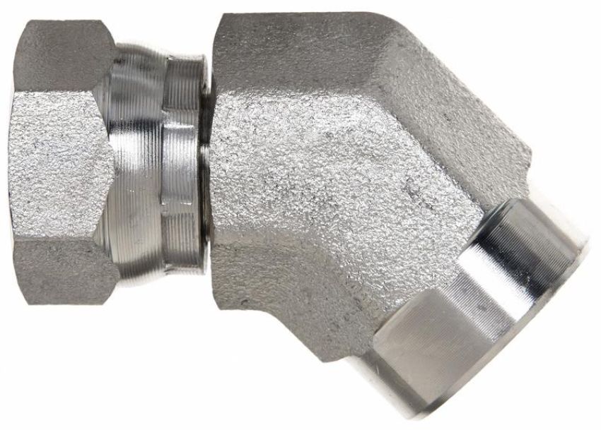 GATES G60162-0606 Female Pipe NPTF to Female Pipe Swivel NPSM - 45 (SAE to SAE)