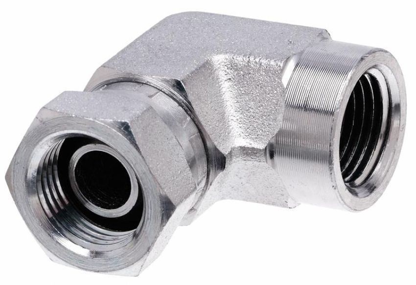 GATES G60164-1612 Female Pipe NPTF to Female Pipe Swivel NPSM - 90 (SAE to SAE)