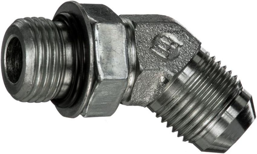 GATES G60308-1216 Male O-Ring Boss to Male JIC 37 Flare - 45 (SAE to SAE)