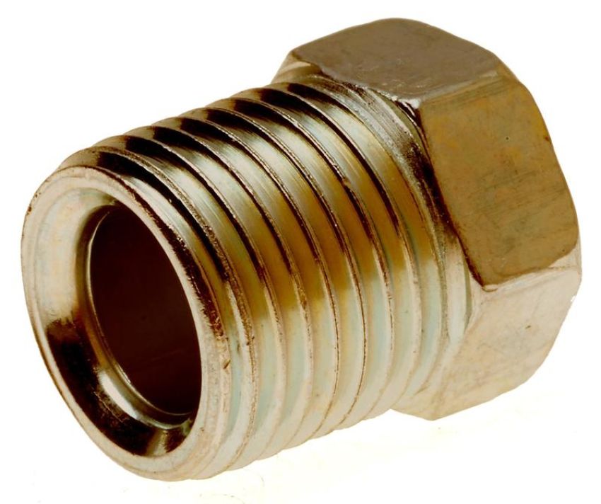 GATES G60596-0202 Male Inverted Tube Nut - Steel (Inverted Flare)