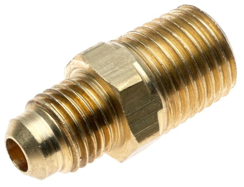 GATES G60650-0404 Male SAE 45 Flare to Male Pipe (SAE Flare)
