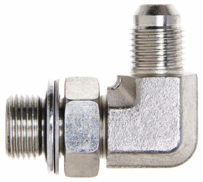 GATES G62460-1212 Male British Standard Pipe Parallel with O-Ring to Male JIC 37 Flare - 90