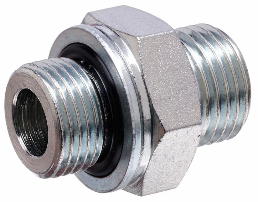 GATES G62470-0406 Male British Standard Pipe Parallel with O-Ring to Male Flat-Face O-Ring