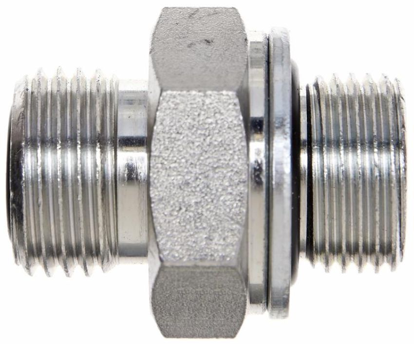 GATES G62470-0406 Male British Standard Pipe Parallel with O-Ring to Male Flat-Face O-Ring