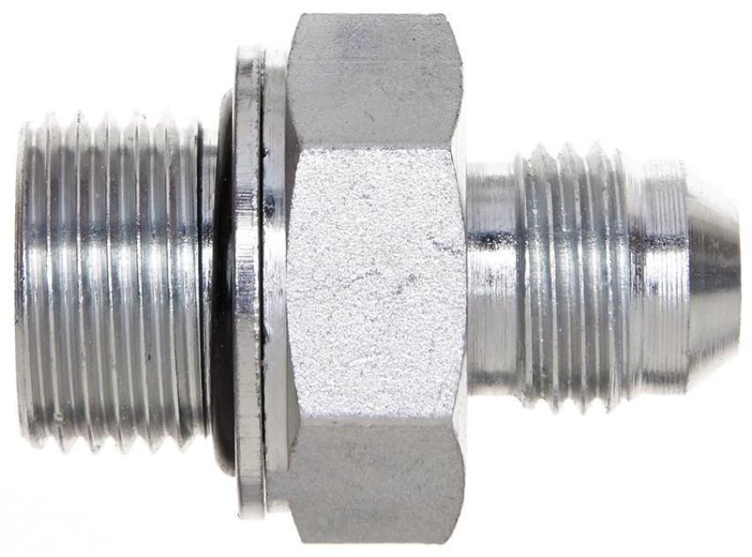 GATES G63350-1508 Male DIN 24 Cone - Light Series to Male JIC 37 Flare (Metric Conversion)