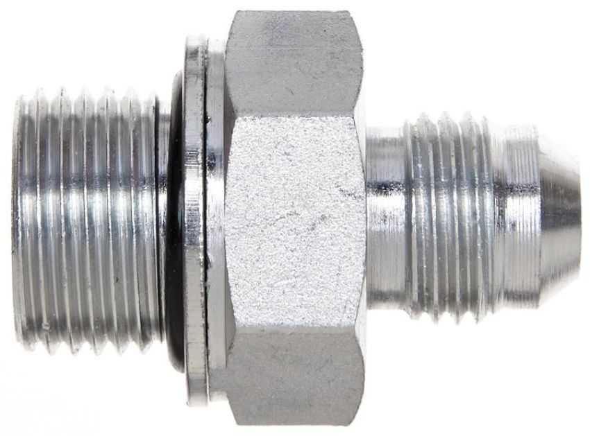 GATES G63350-1812 Male DIN 24 Cone - Light Series to Male JIC 37 Flare (Metric Conversion)