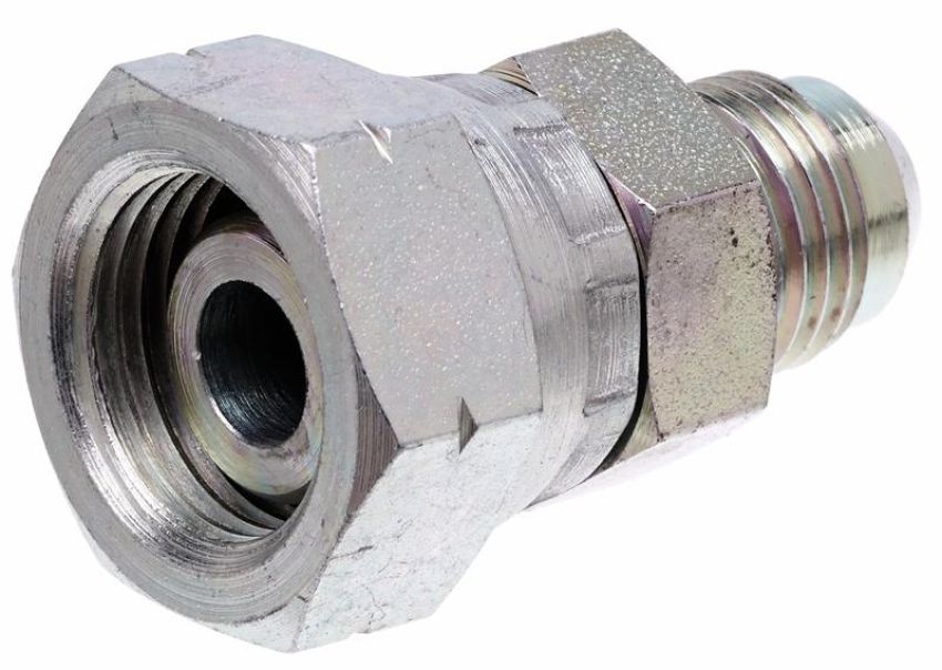 GATES G63450-1206 Female DIN 24 Cone Swivel-Light Series to Male JIC 37 Flare (Metric Conversion)