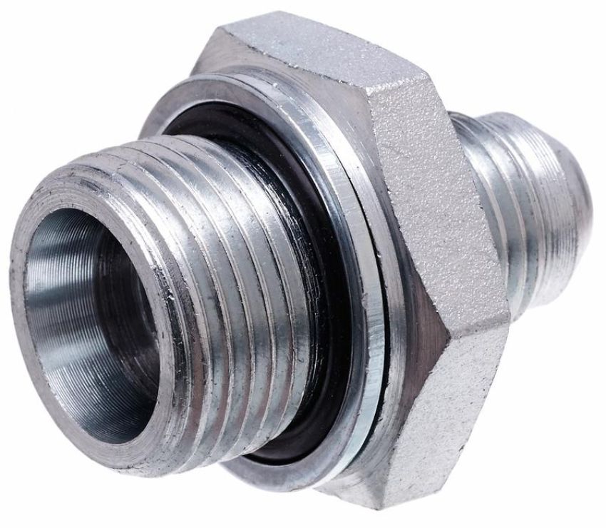 GATES G63650-1208 Male DIN 24 Cone - Heavy Series to Male JIC 37 Flare (Metric Conversion)