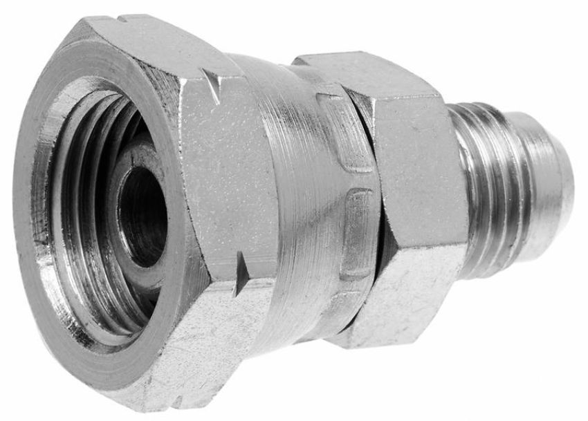 GATES G63750-1206 Female DIN 24 Cone Swivel-Heavy Series to Male JIC 37 Flare (Metric Conversion)