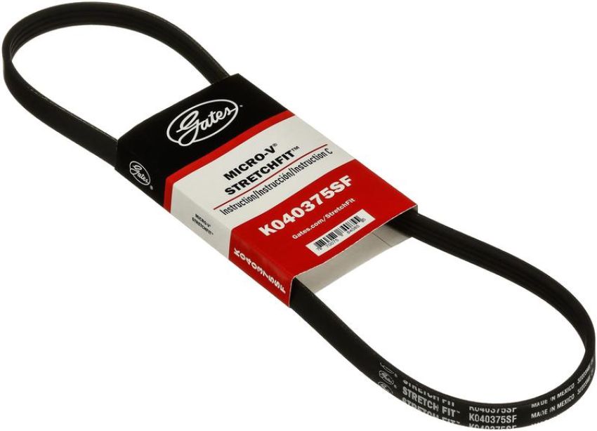 GATES K040375SF Stretch Fit Micro-V Serpentine Drive Belt