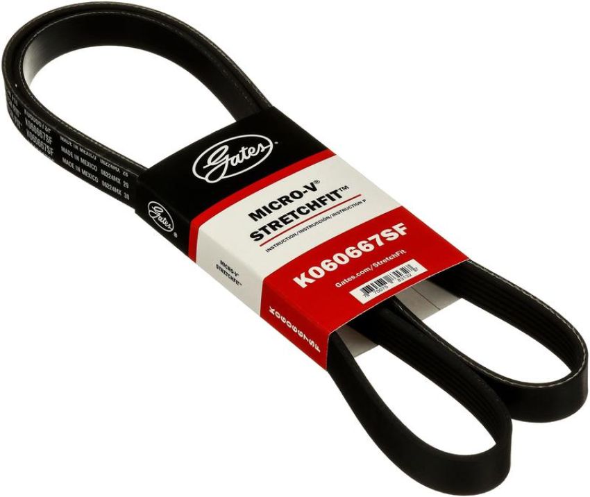 GATES K060667SF Stretch Fit Micro-V Serpentine Drive Belt