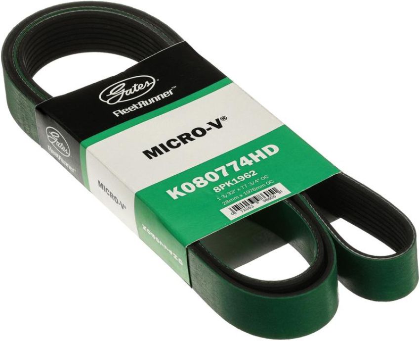 GATES K080774HD FleetRunner Heavy-Duty Micro-V Serpentine Drive Belt