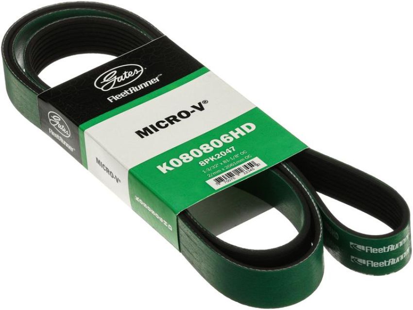GATES K080806HD FleetRunner Heavy-Duty Micro-V Serpentine Drive Belt