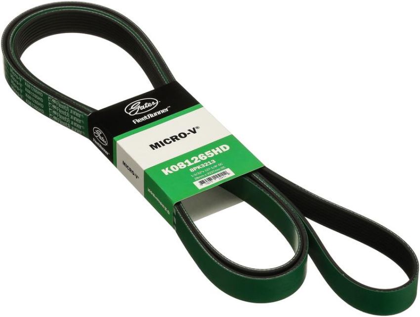 GATES K081265HD FleetRunner Heavy-Duty Micro-V Serpentine Drive Belt