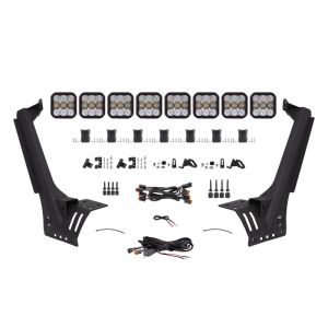 Diode Dynamics DD6821 Jeep JL SS5 Sport CrossLink Windshield - White Combo Lightbar Kit