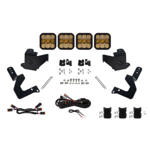 Diode Dynamics DD7410 2022 Toyota Tundra SS5 Grille CrossLink Lightbar Kit - Yellow Pro Combo